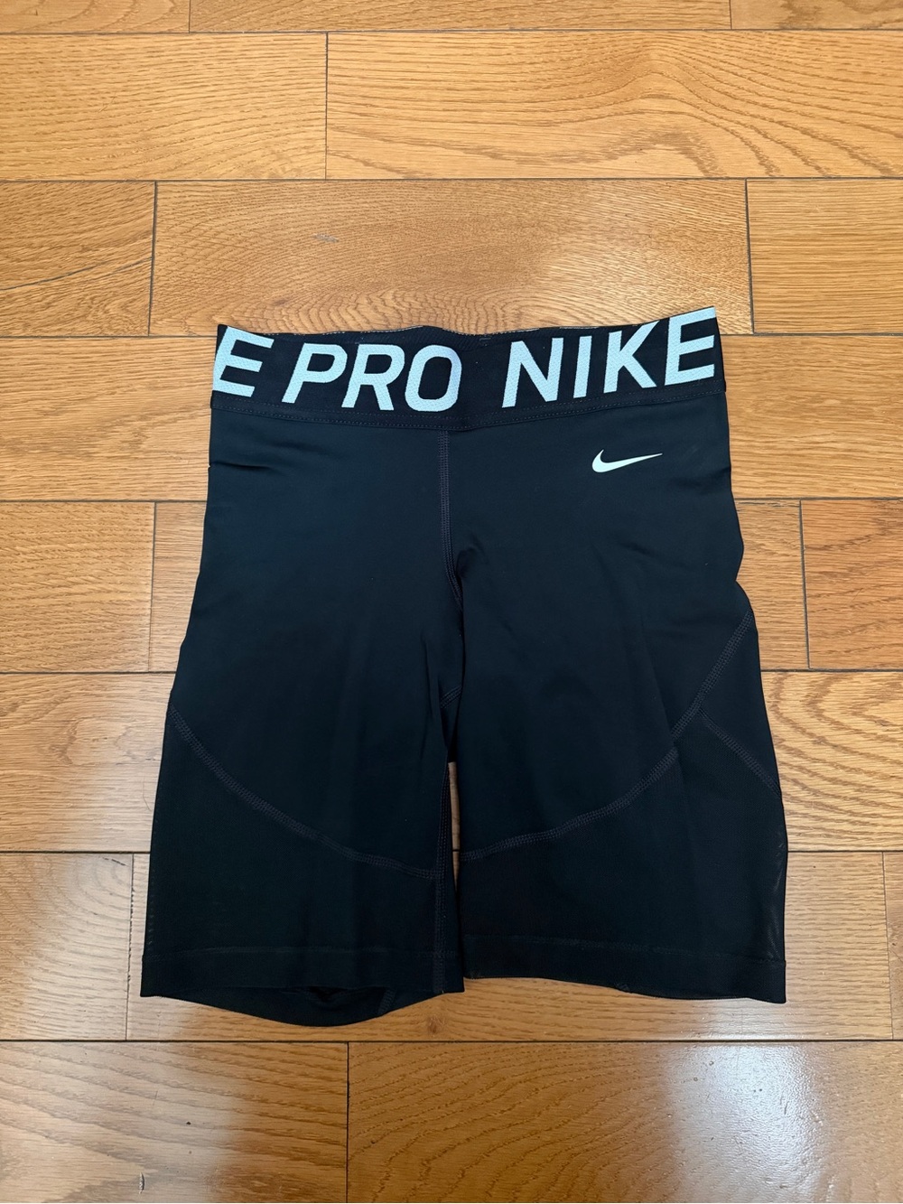 Nike Black Pro Mesh High-Waist Bike Shorts